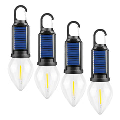 Pocketman solar tent light clip-hook enables hands-free camping