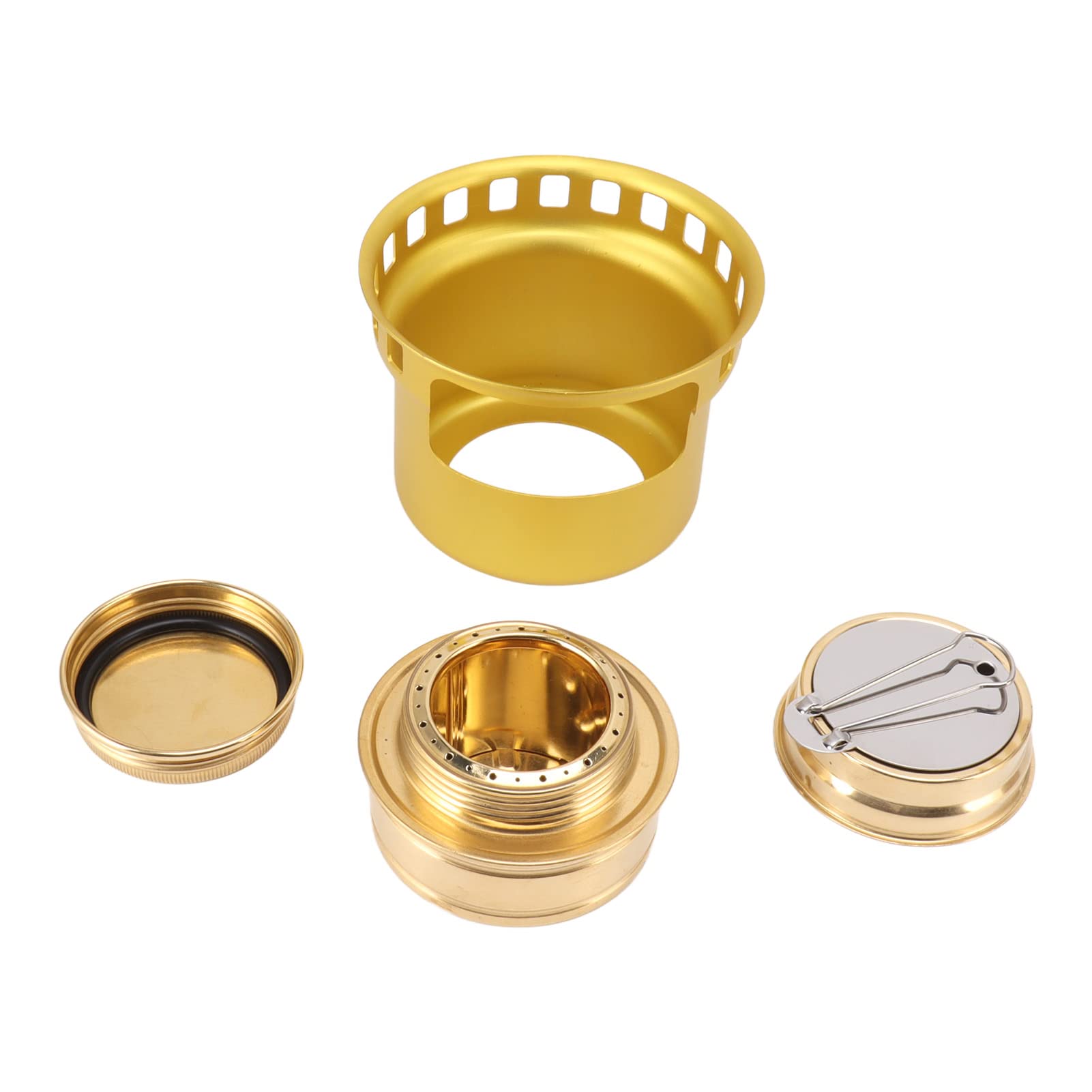 POENVFPO alcohol stove with extended handle for safe outdoor cooking
