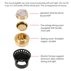 POENVFPO portable design suited for backpacking and camping trips