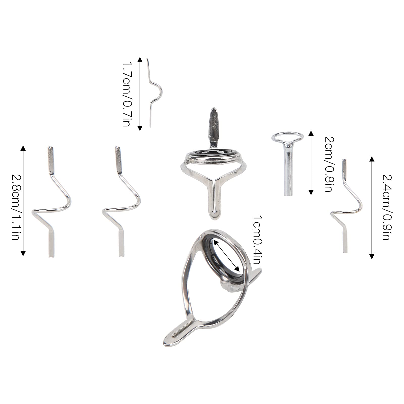 POENVFPO double buckle ring components ensure sturdy rod assembly