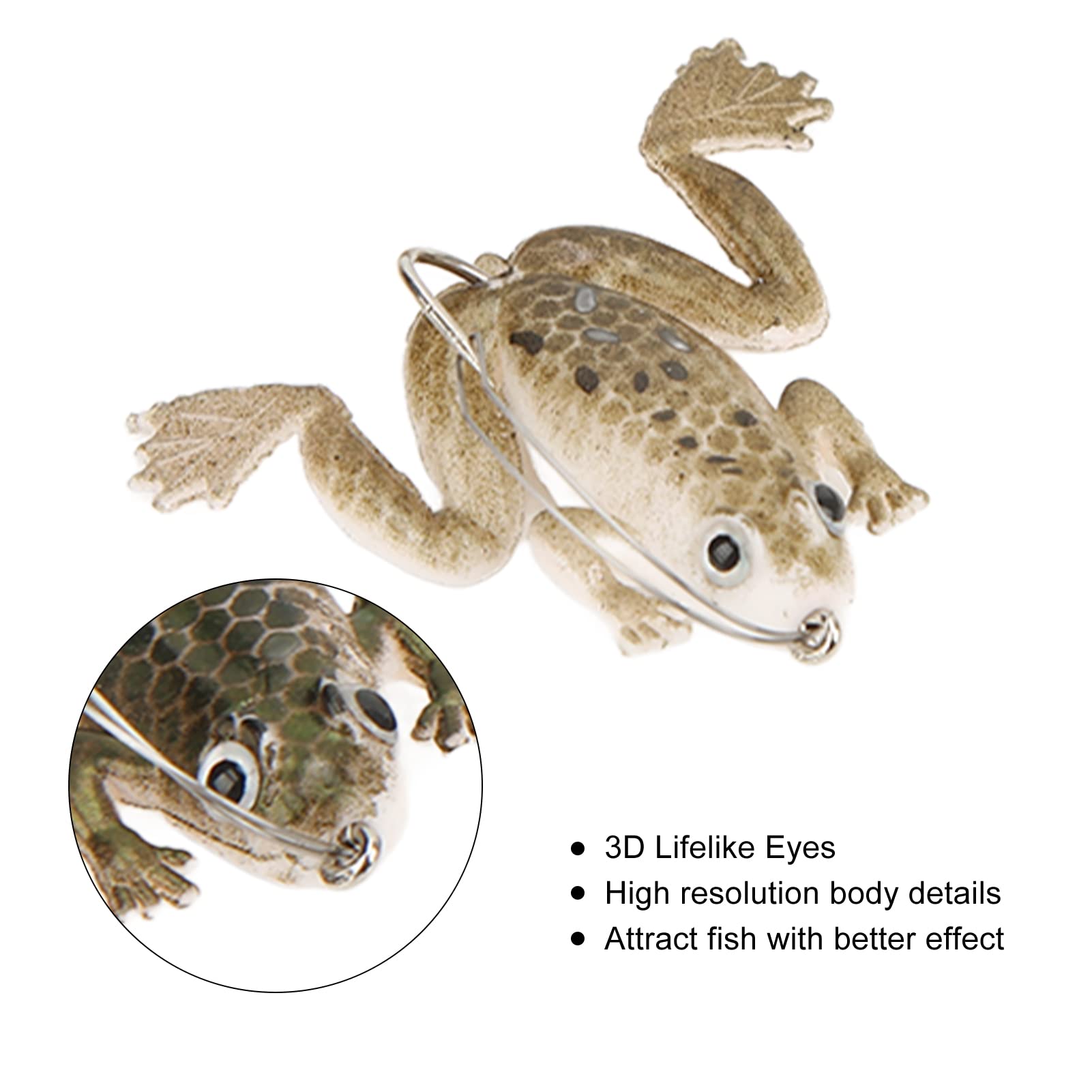POENVFPO Frog Lure compact 5 pack for easy carry and quick swaps