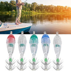 Close-up of four-color flash modes on lure light