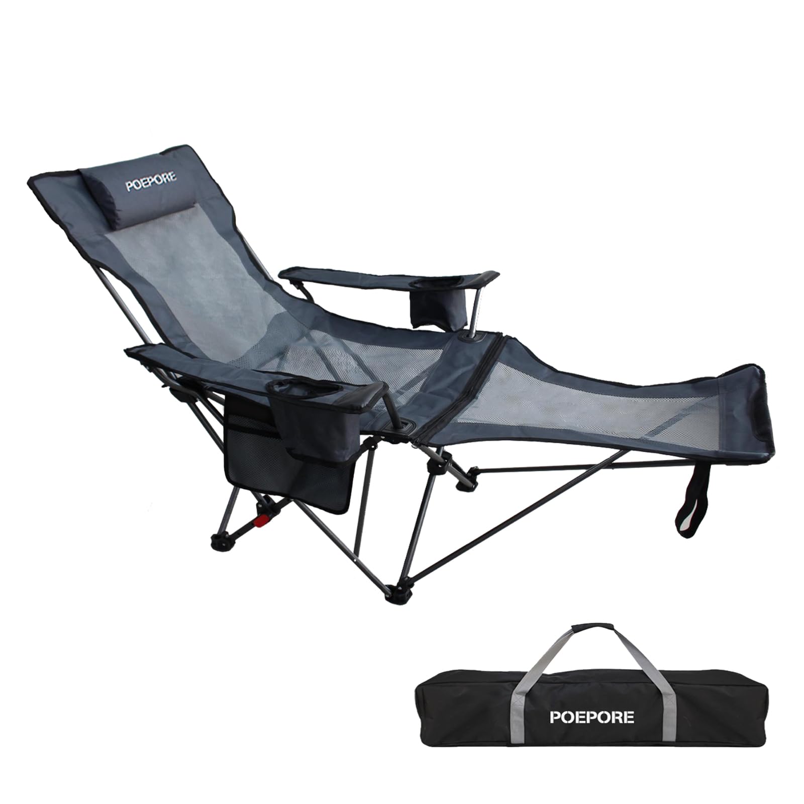 POEPORE grey chair complements outdoor and indoor spaces