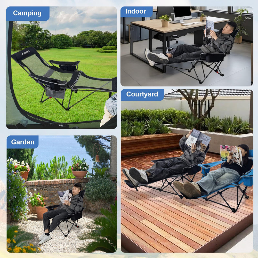 POEPORE outdoor chair suits patio and beach setups alike.