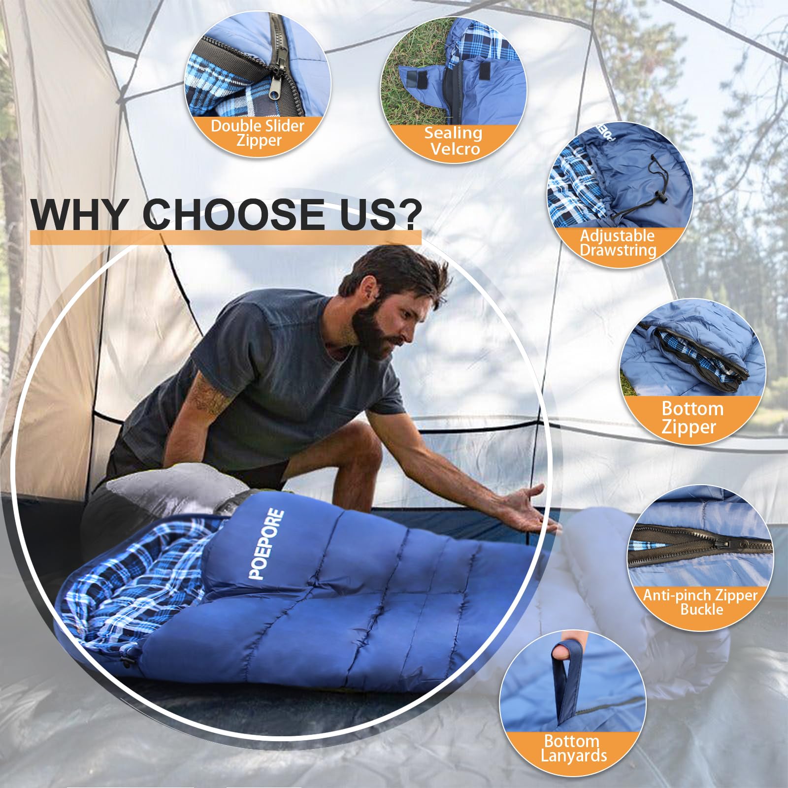 POEPORE resin zipper system offers smooth operation and durability