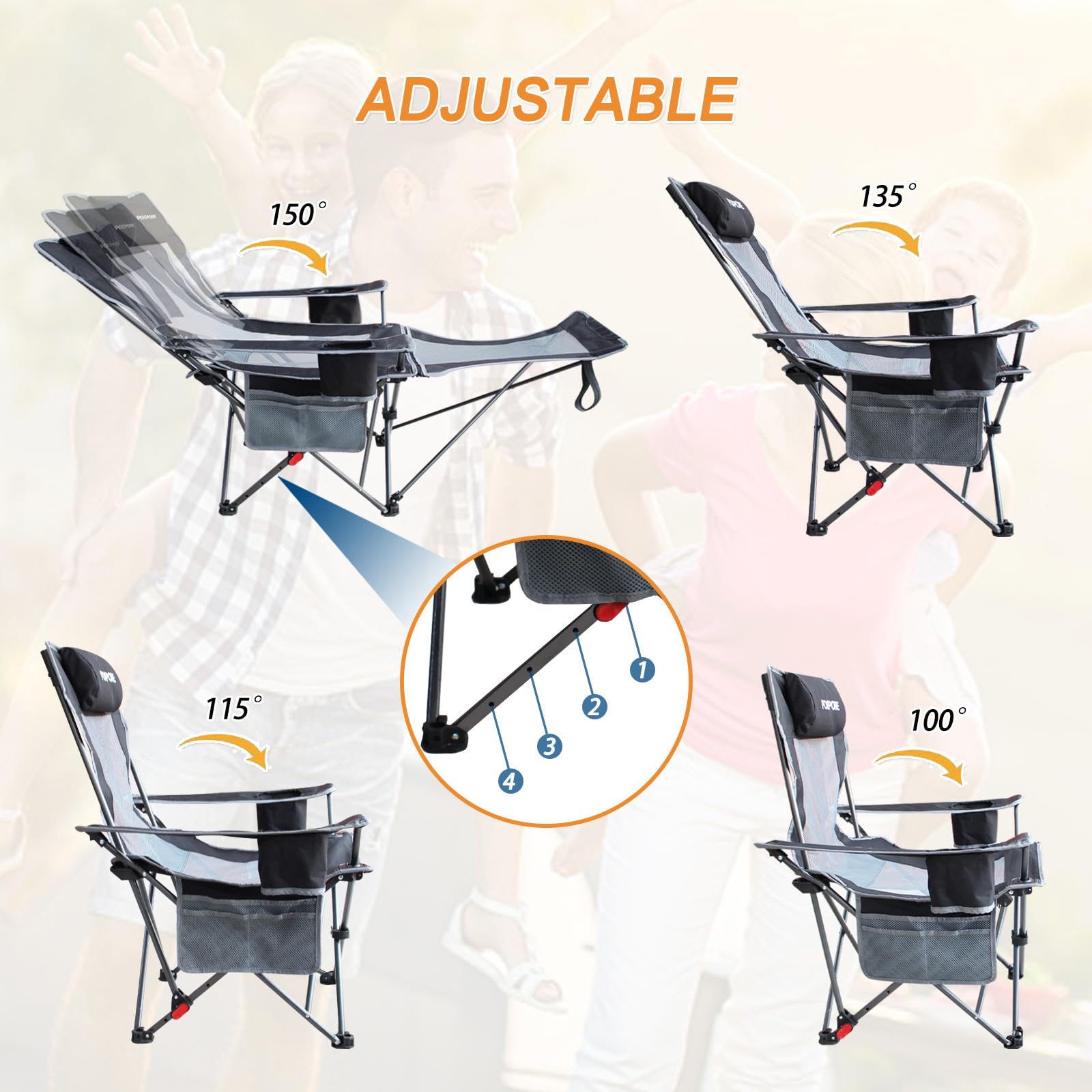 POEPORE stainless steel frame showcases durability and weight capacity.