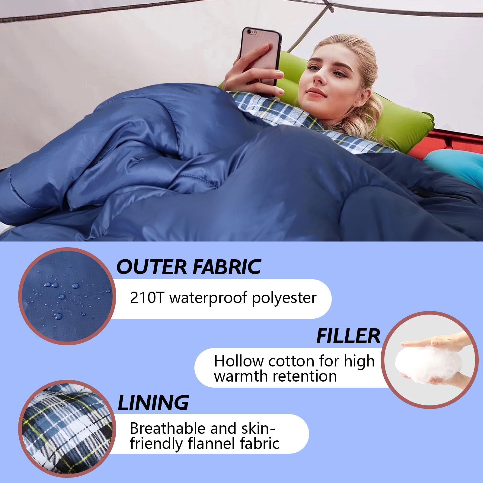 POEPORE wearable hoodie design with armholes lets you read or snack inside