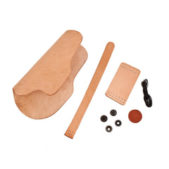 Pre-cut leather parts and hardware included in the Point Blank Holster Kit