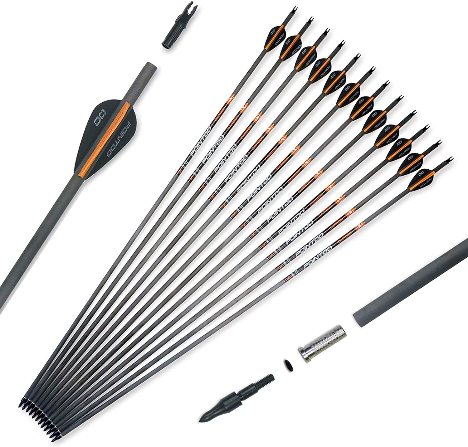 Pointdo XERO carbon arrow shaft for durable, straight flights