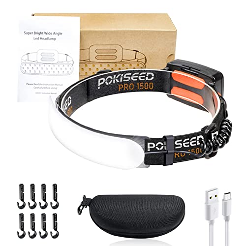 POKISEED headlamp clip attachment for hard hats and helmets