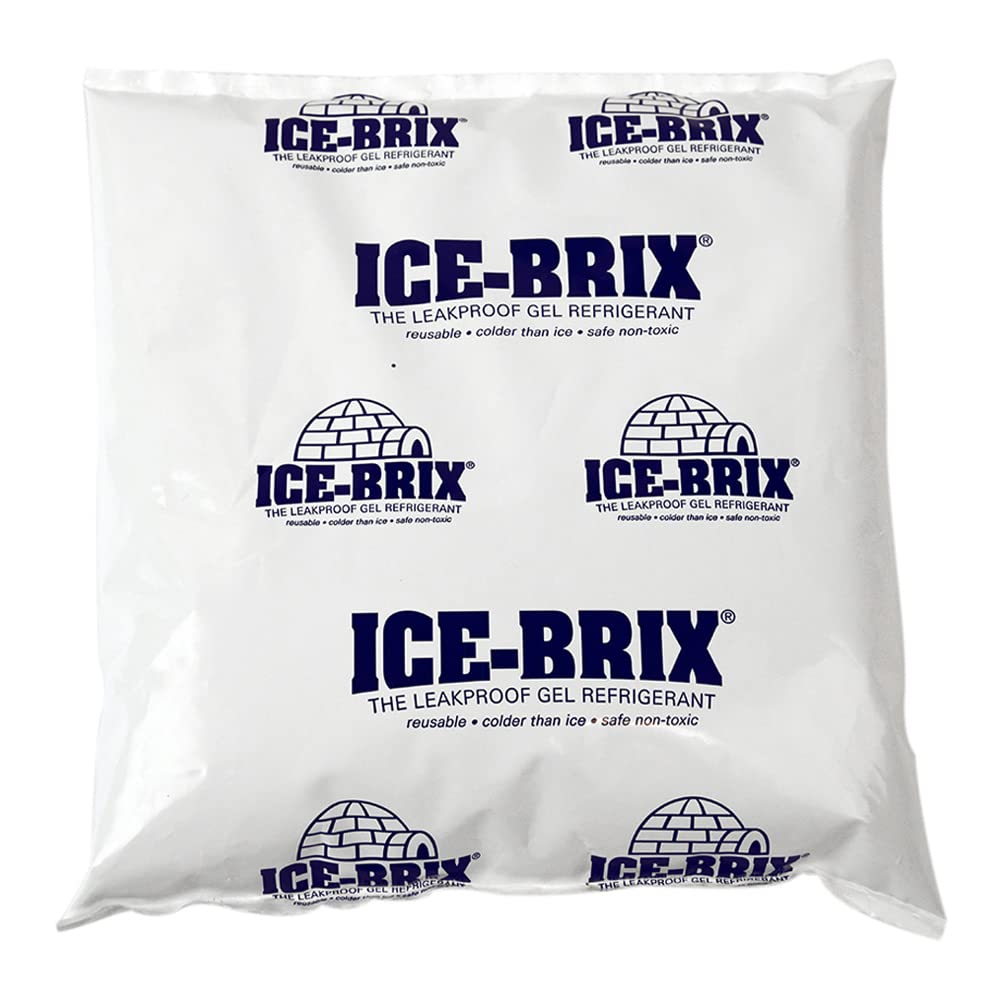 Polar Tech IB16 Ice Brix pack with leakproof design keeps perishables cool.