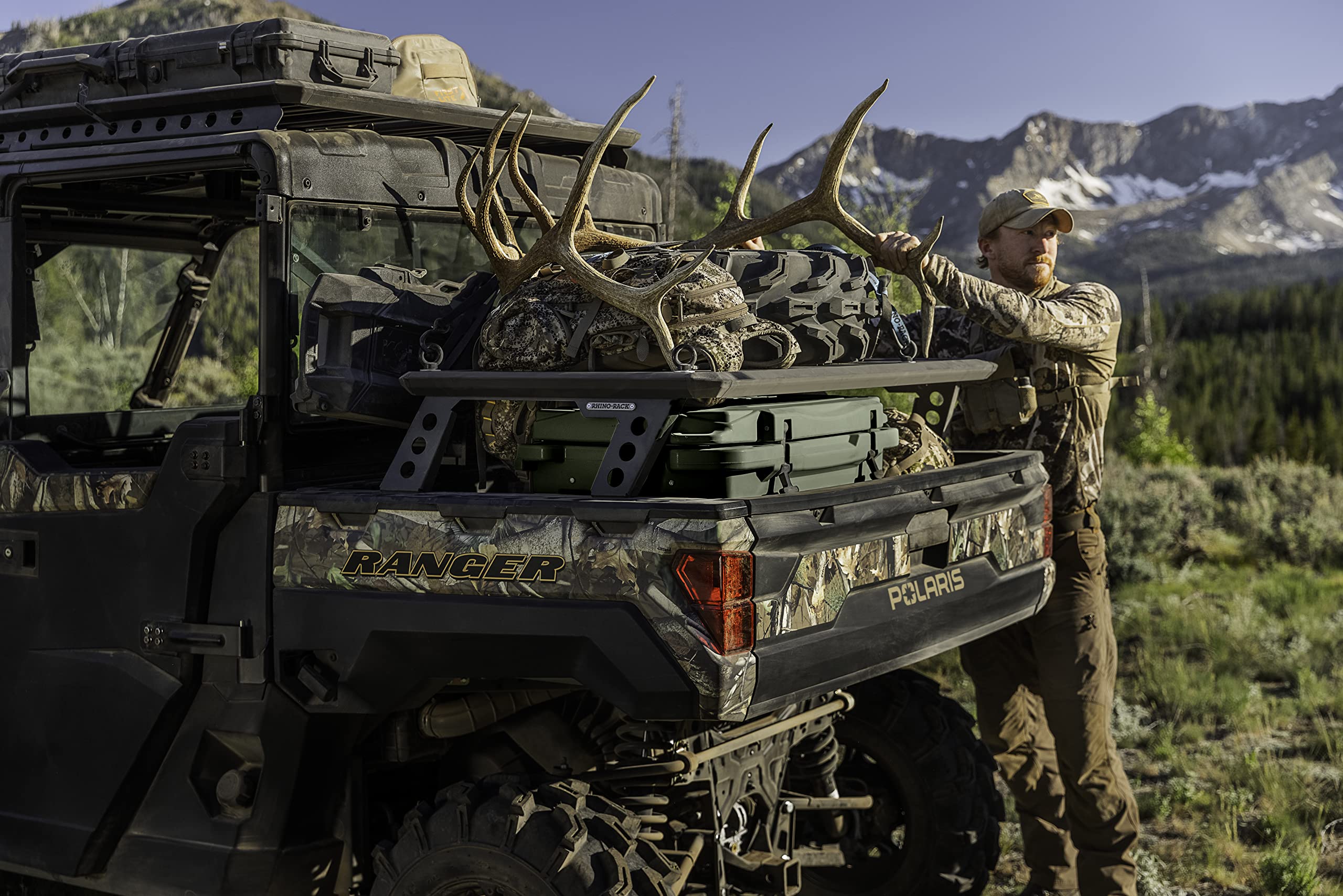 Polaris NorthStar 30 Qt cooler on rugged terrain ready for camping adventures