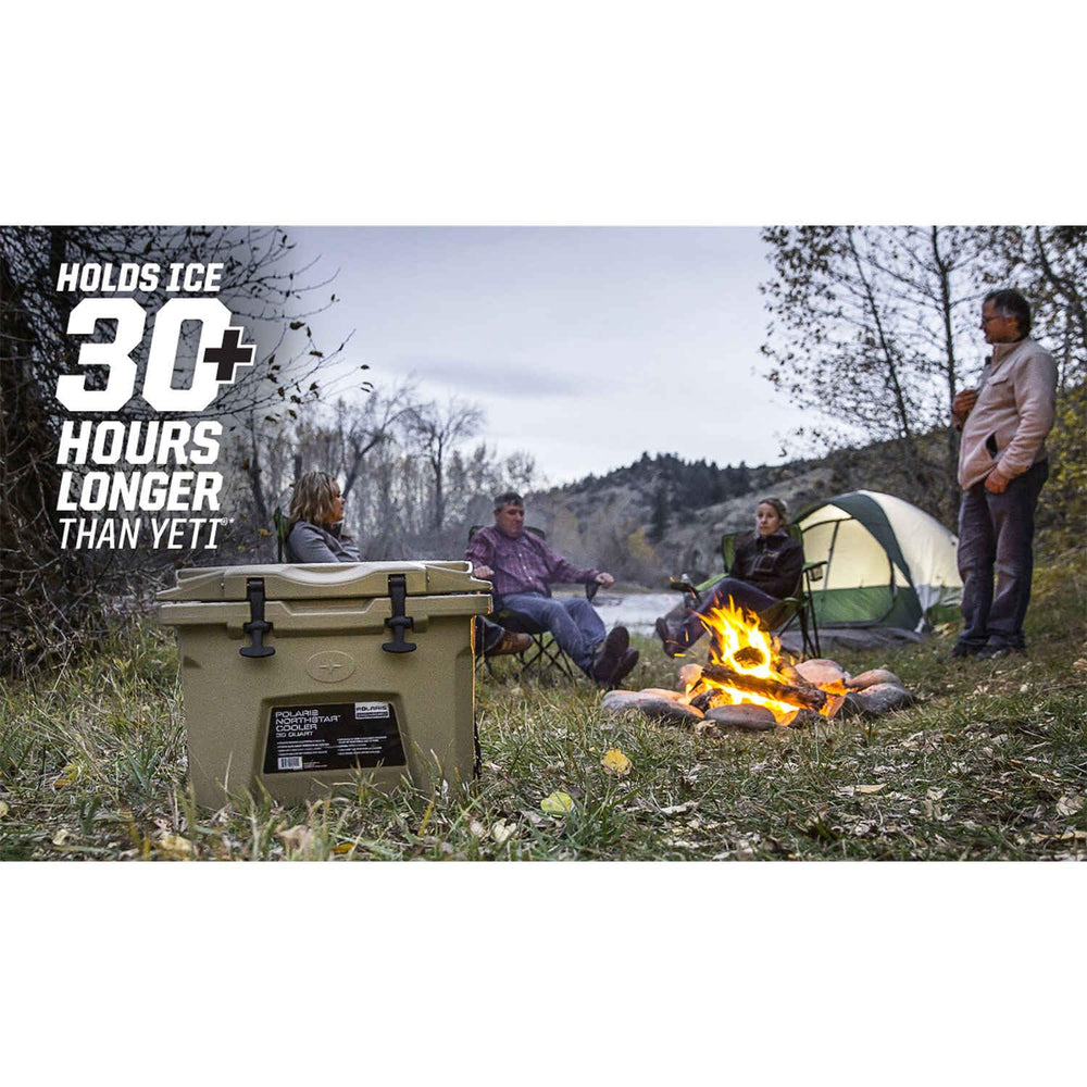 Polaris NorthStar 30 Qt cooler reinforced lockable lid for secure outdoor storage