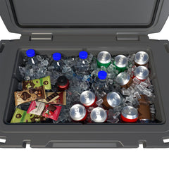 Polaris NorthStar 60 Qt interior provides ample space for meals and beverages on multi-day outings.