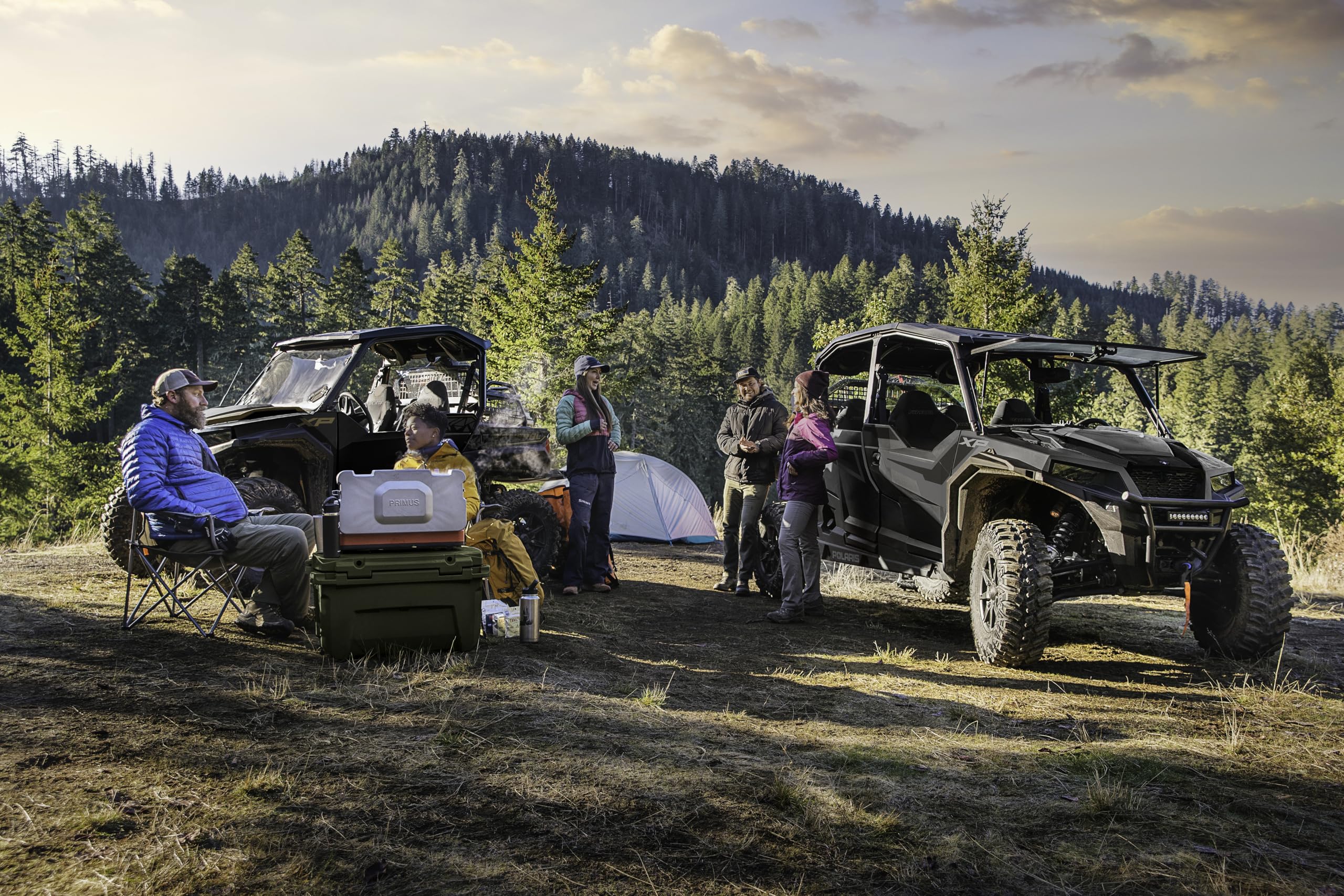 Polaris NorthStar 60 Qt rapid-drain system simplifies cleanup after a trip.