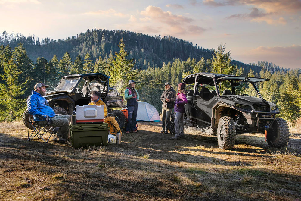 Polaris NorthStar 60 Qt rapid-drain system simplifies cleanup after a trip.