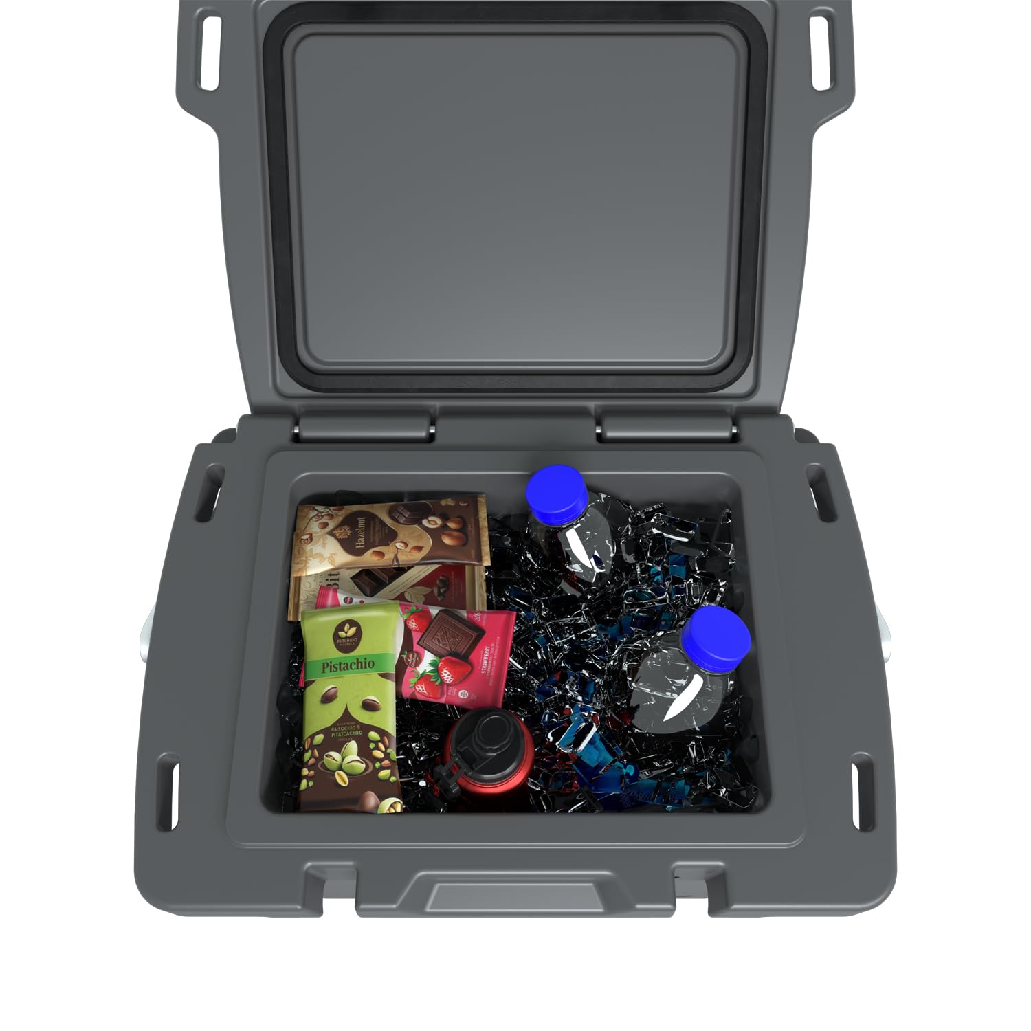 Polaris Northstar cooler with NoSlip feet for stable placement.