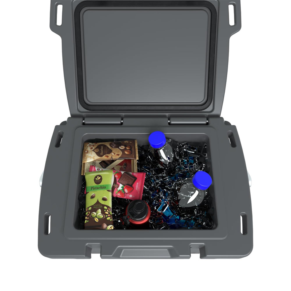 Polaris Northstar cooler with NoSlip feet for stable placement.
