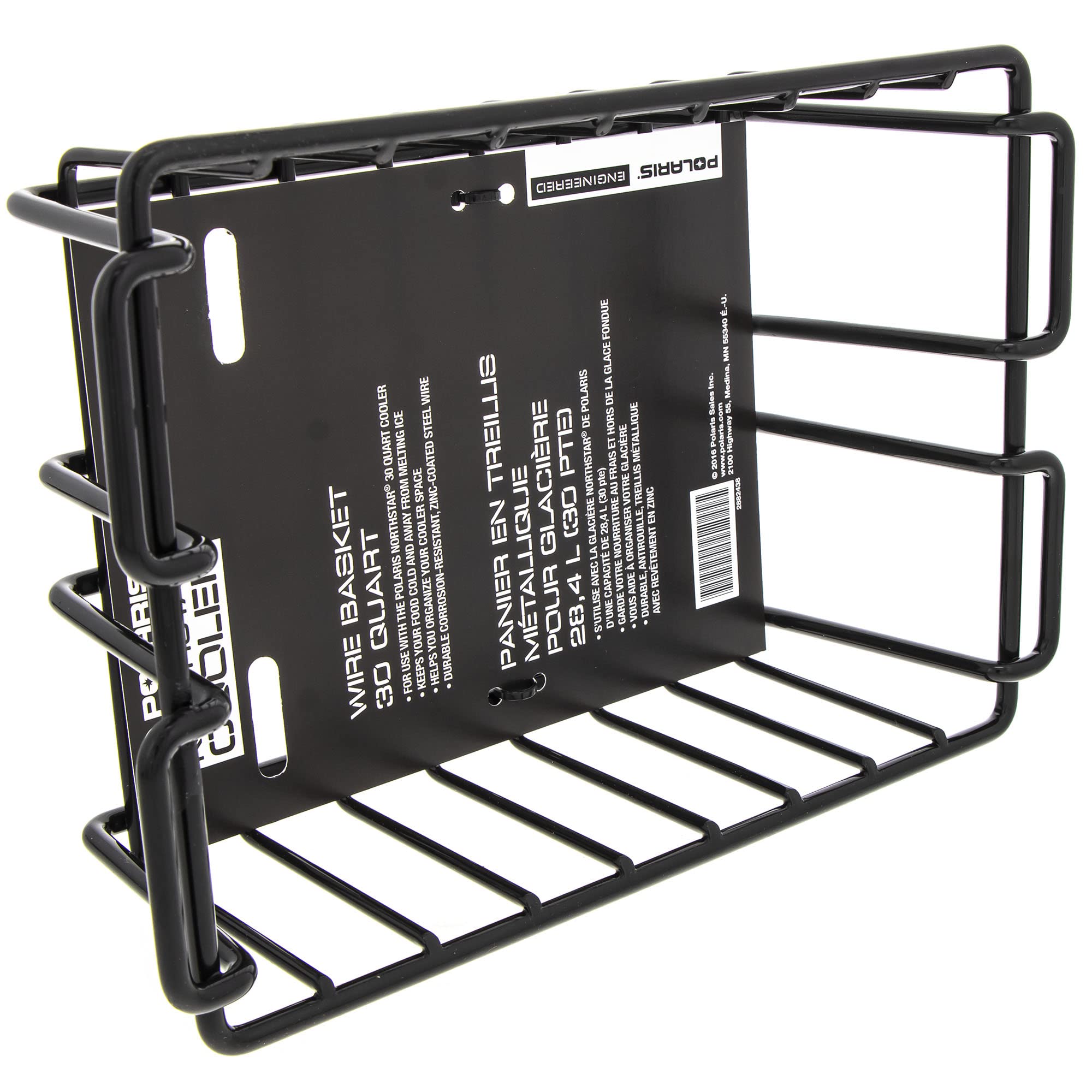 Polaris Northstar cooler basket for dry snacks or bait away from ice.