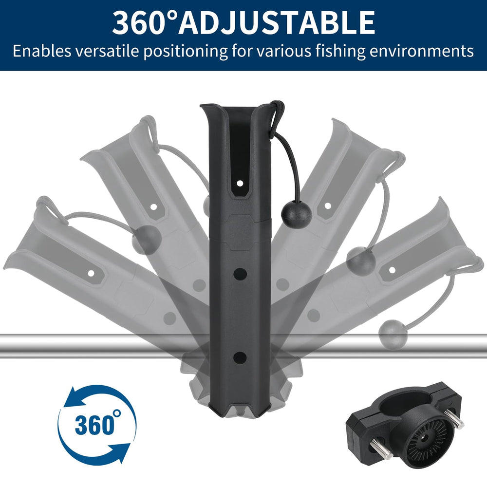 Pole mount clamp adjusted to fit pole diameter 19-32 mm