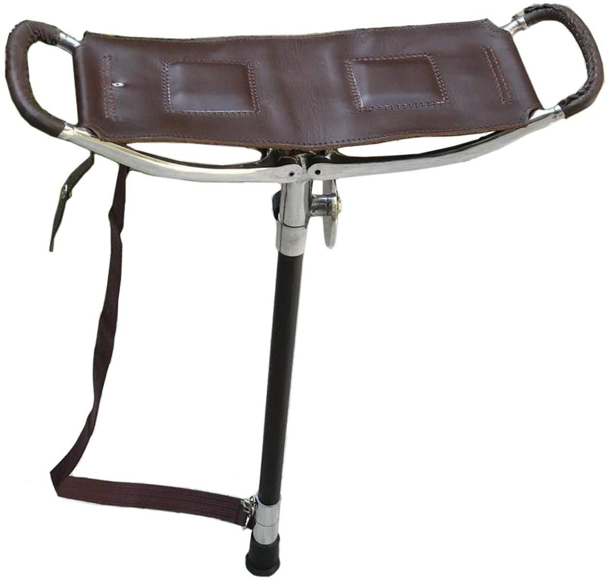 Polo adjustable shooting stick with seat provides steady rests outdoors.