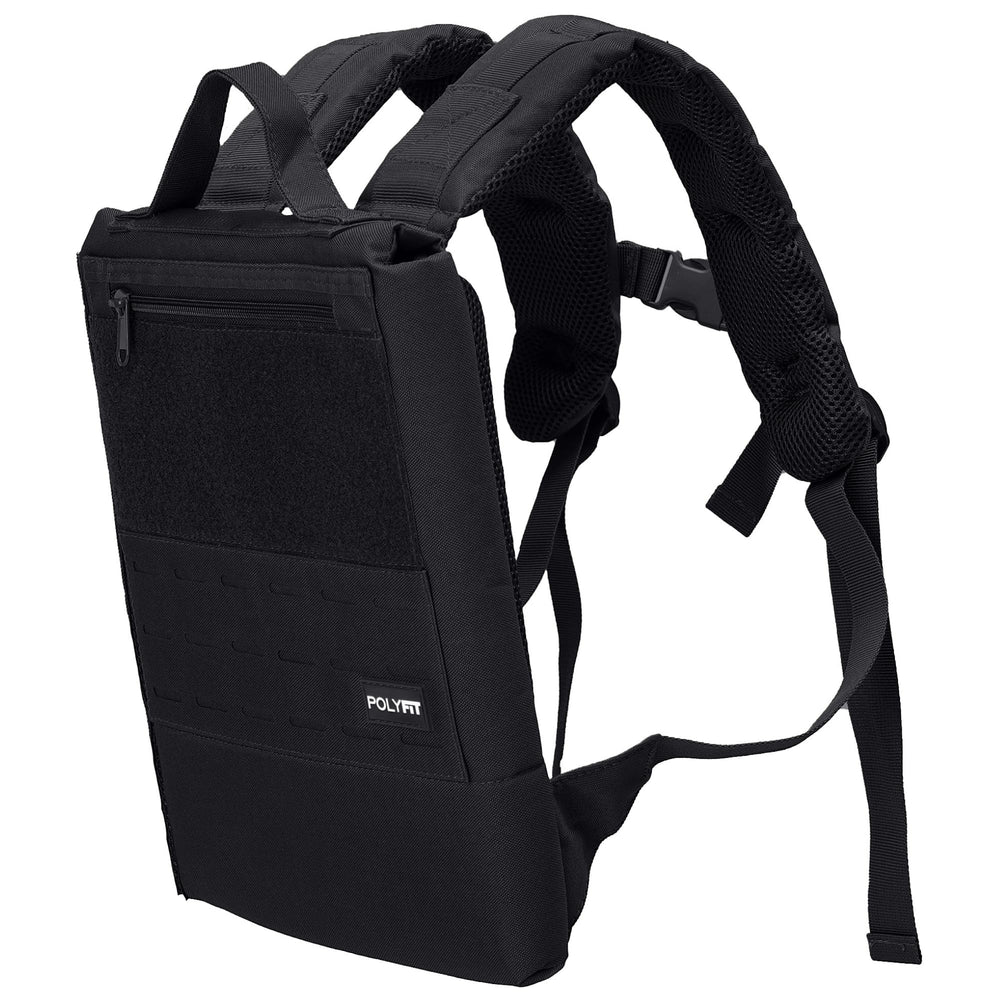 Polyfit Rucking Backpack 2.0 front view for balanced weight distribution during walks.
