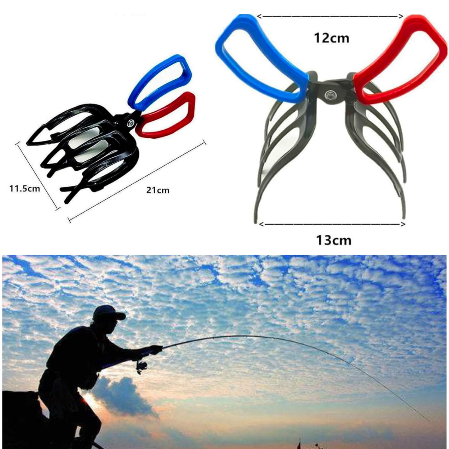 Pomeyard Fishing Pliers Gripper close up shows secure grip