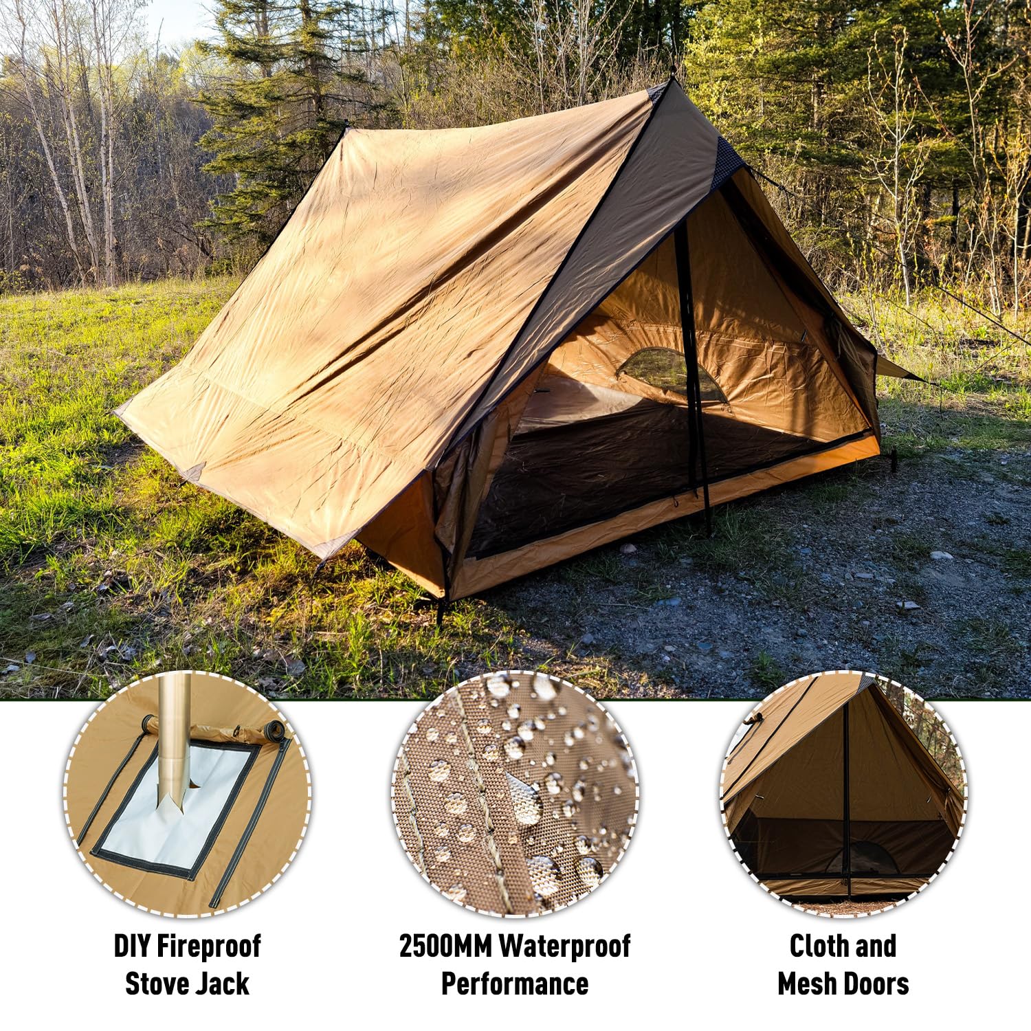 Pomoly Chalet 70 Pro dual-doors design for easy entry and ventilation.