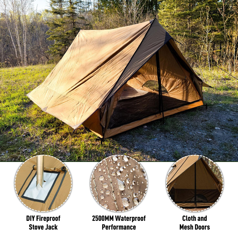 Pomoly Chalet 70 Pro dual-doors design for easy entry and ventilation.