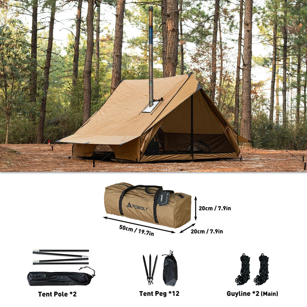 POMOLY CHALET 70 PRO fabric close up reveals 70D ripstop and waterproofing