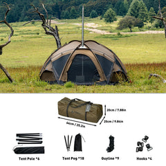 Pomoly Dome X6 Pro freestanding dome structure offers stable shelter in harsh conditions