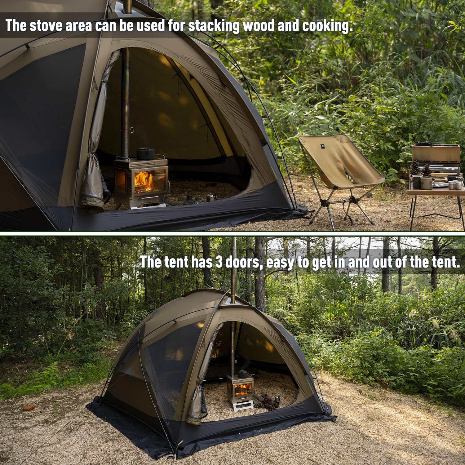 Pomoly Dome X6 Pro ventilated side walls improve airflow and reduce stuffiness
