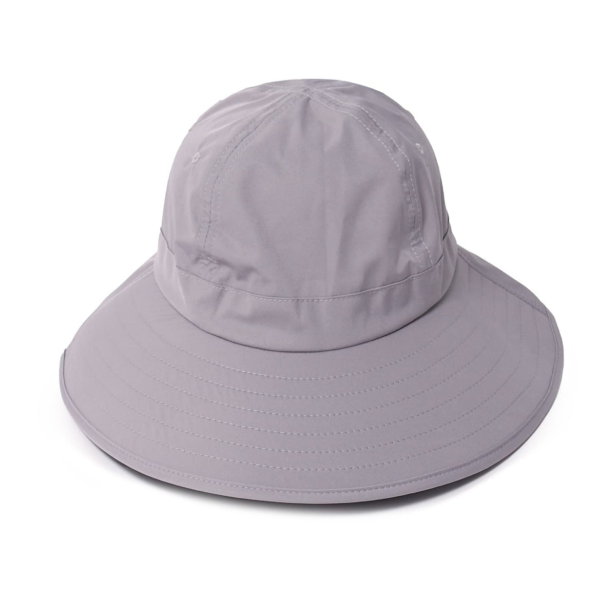 Ponyflo Sun Hat Grey front view provides shade during hikes and outdoor adventures.