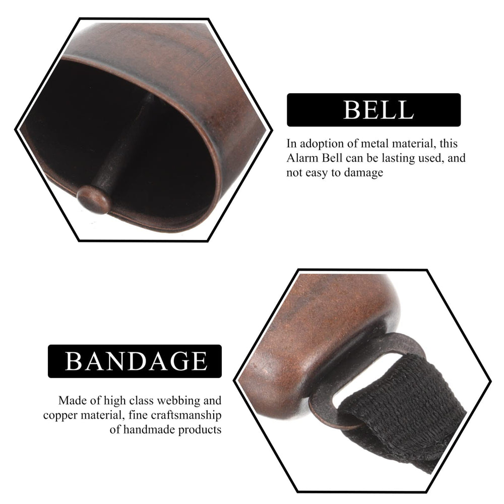 POPETPOP bear bell black color blends on gear while staying visible.