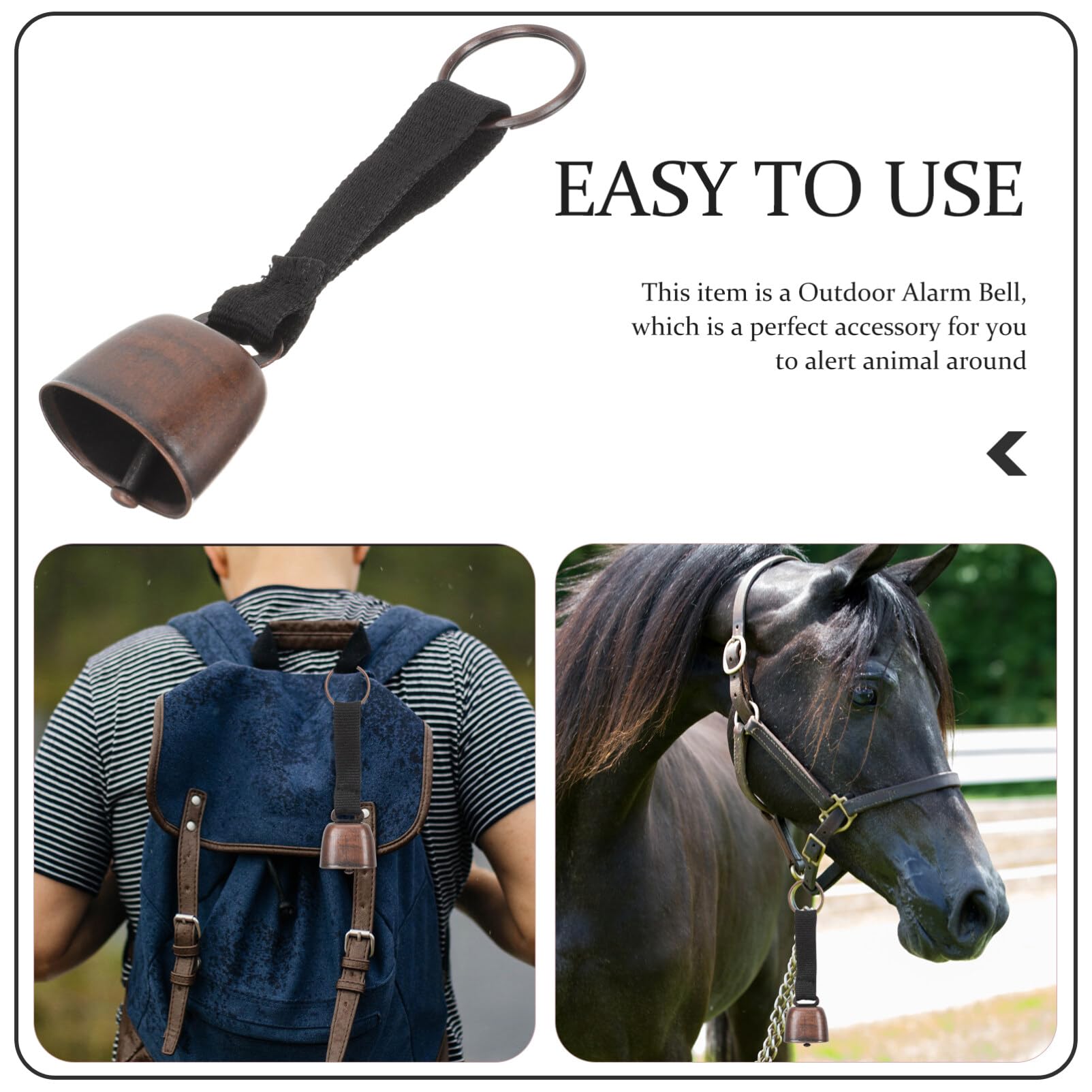 POPETPOP bear bell attaches to bags or belts in seconds.