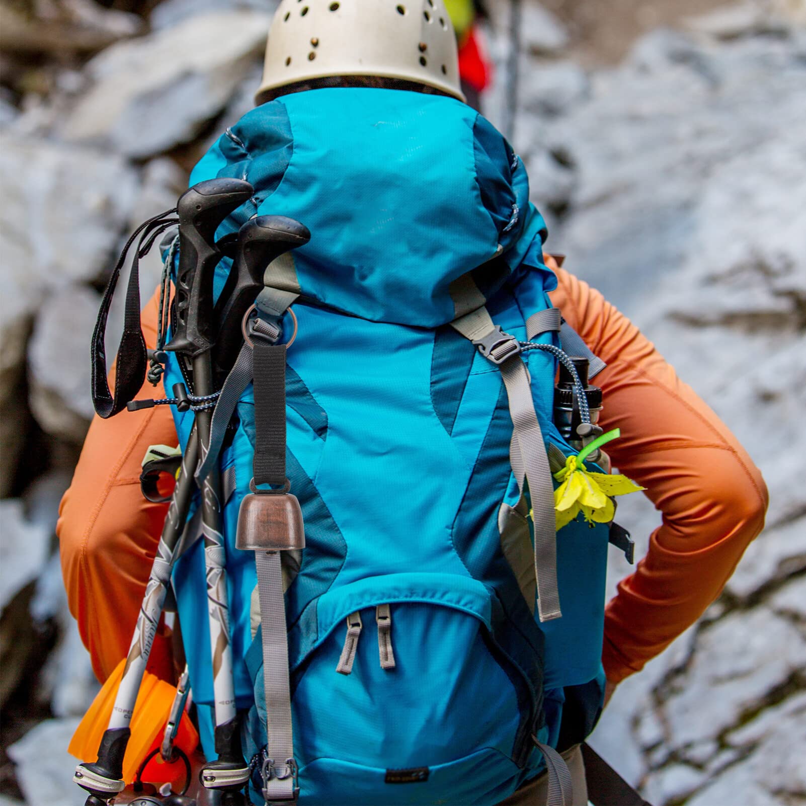 POPETPOP bear bell supports wildlife awareness during camping and hiking trips.