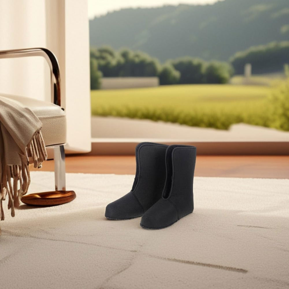 POPETPOP boot liner in use during hiking showcasing warmth and versatile style