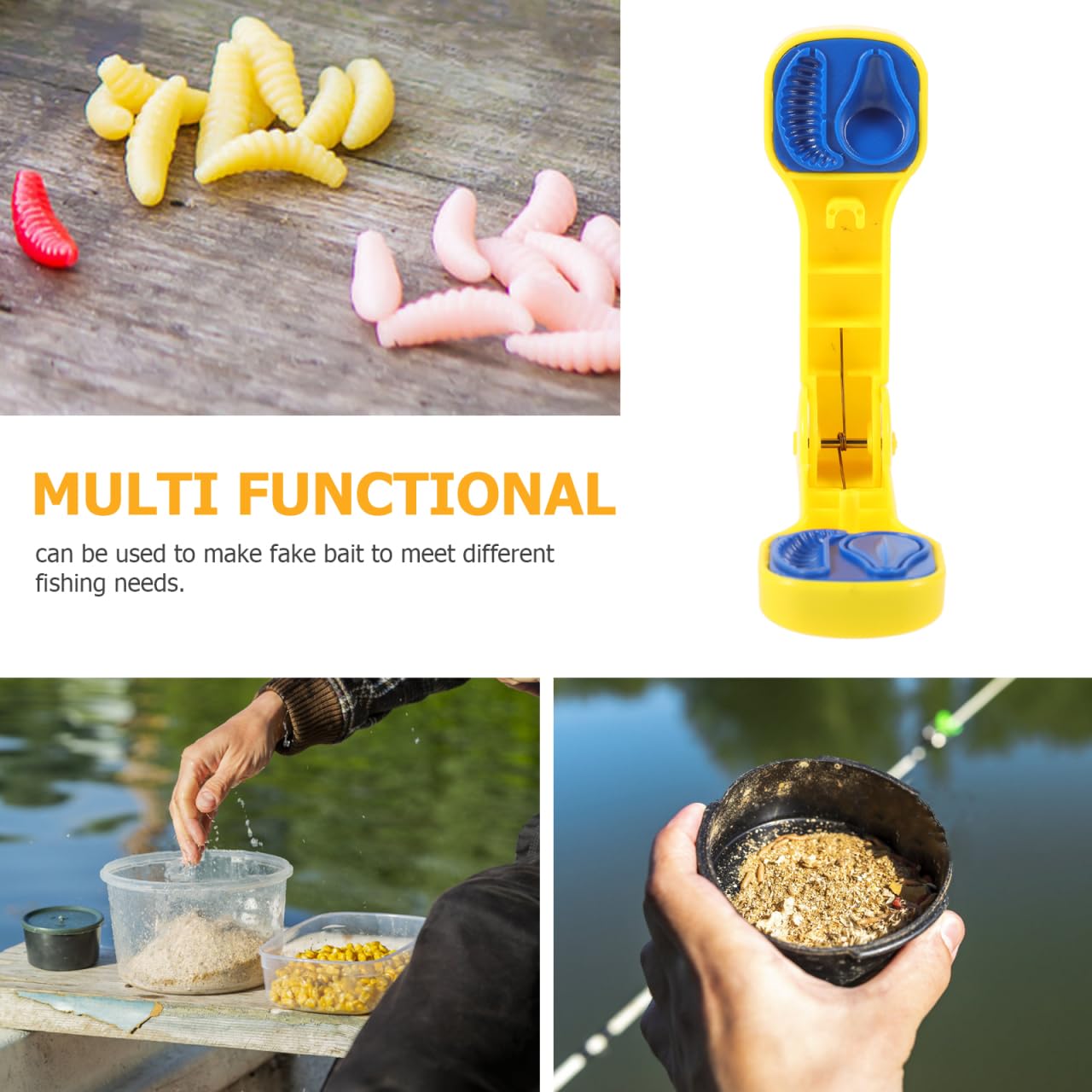 POPETPOP Carp Bait Shaping Tool close-up emphasizes reusable material for long-term use.