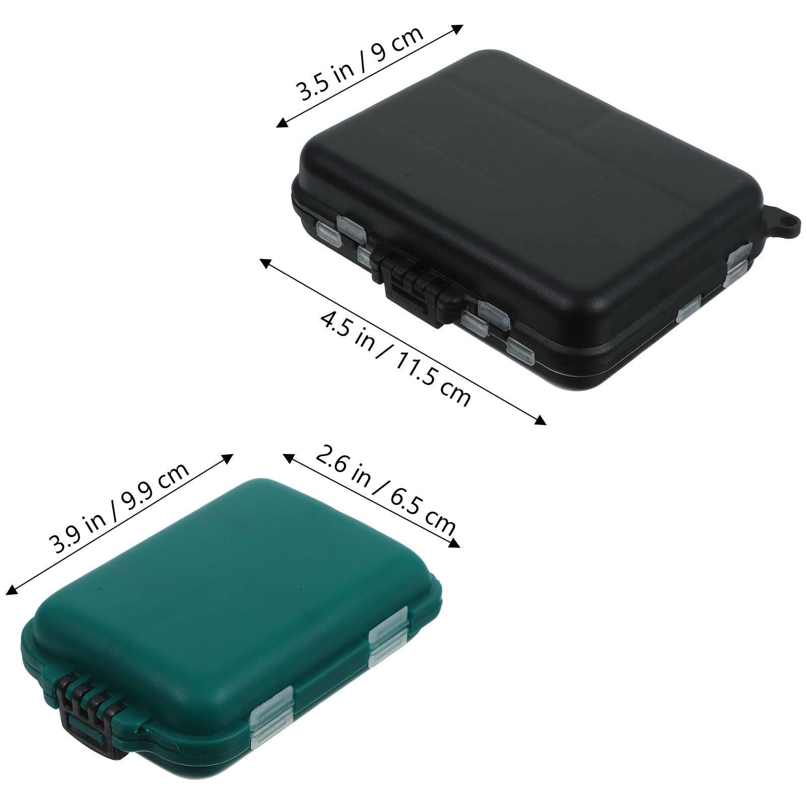 POPETPOP fishing tackle box compact portable design fits into backpacks and tackle bags.