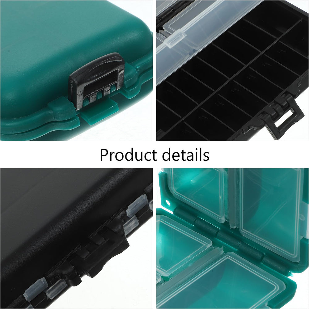 POPETPOP fishing tackle box handle groove aids grip and prevents accidental openings.