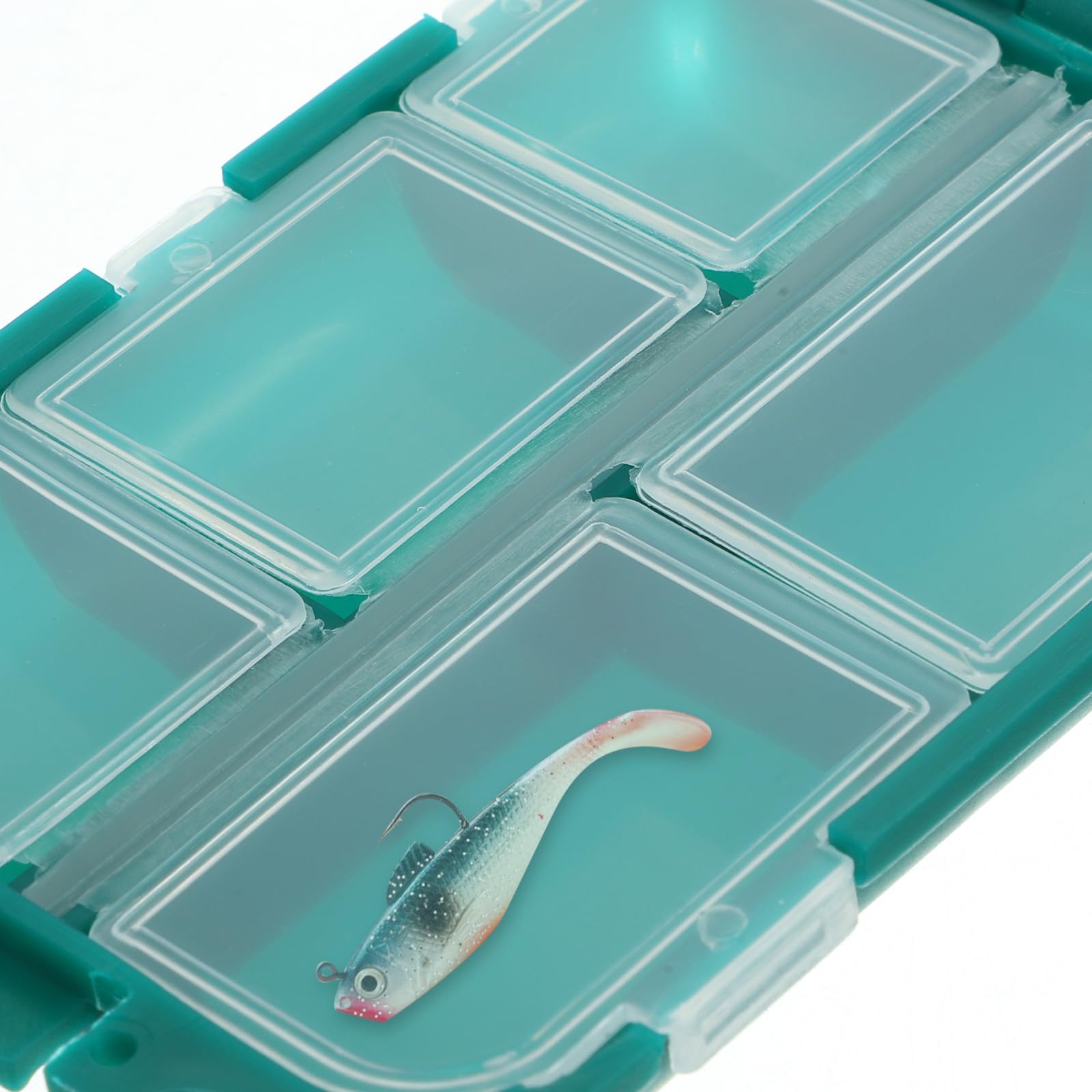 POPETPOP fishing tackle box lightweight plastic offers easy carrying without adding bulk.