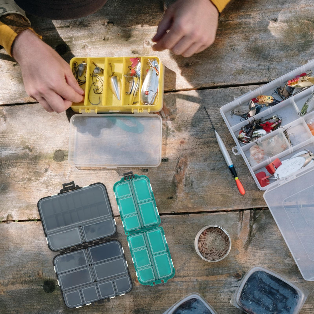 POPETPOP fishing tackle box organization compartments help separate lures, hooks, and small parts.