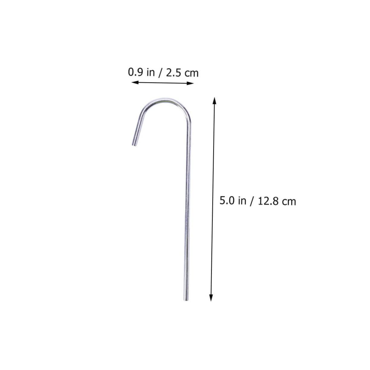 POPETPOP steel ground stakes ideal for camping on grass, sand, and soil.