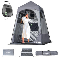 Porayhut deluxe camping shower tent front view offers private space for quick rinse.
