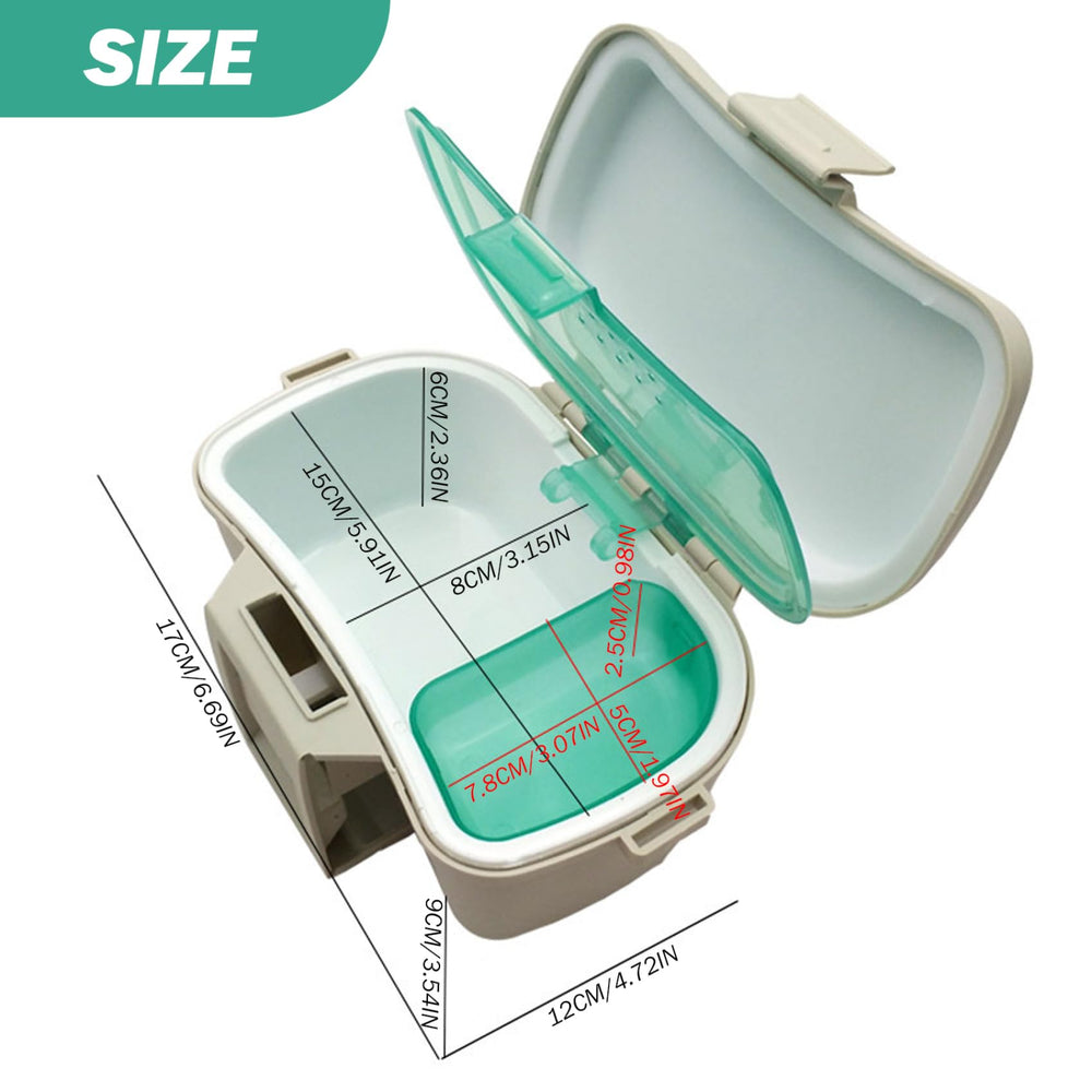 Porgeel dual-layer design shown with outer and inner dimensions