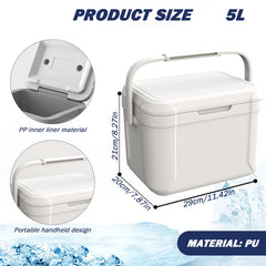 Porgeel PU insulation cooler helps retain temperature for longer outings.