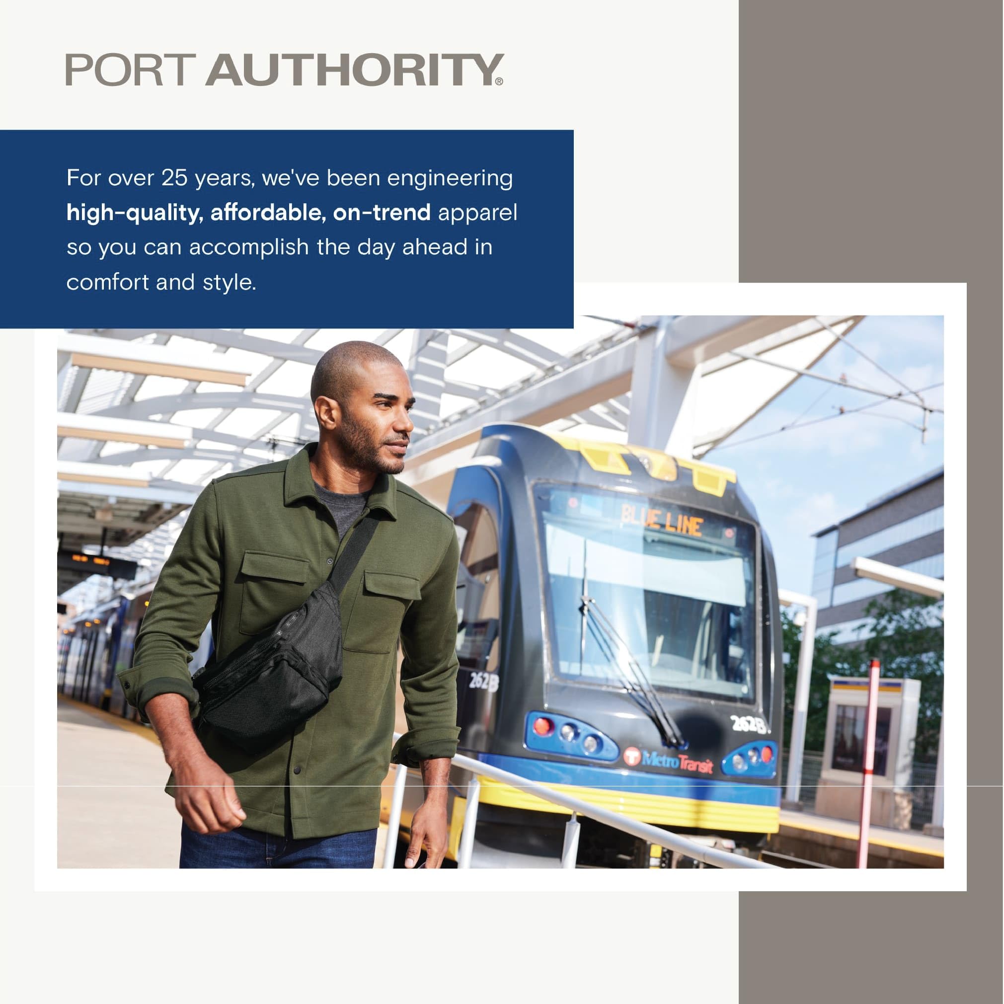 Port Authority 6-Can Cube Cooler adjustable strap enhances portability