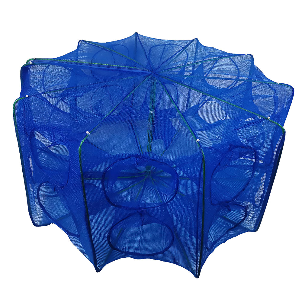 Portable foldable bait trap net – front view