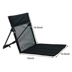 Portable camping chair made with lightweight materials for easy carrying on trips.