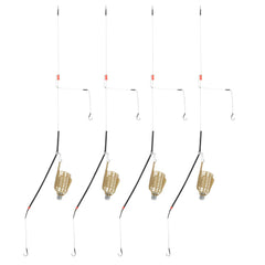 Portable fishing bait cage set of 4 with 50g weight